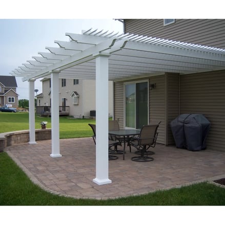 pergola attached to house
